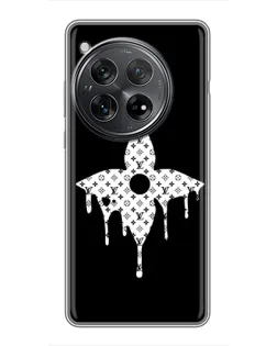 Чехол для Xiaomi Redmi K80 Pro с картинкой «Цветочная монограмма»