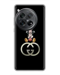 Чехол для Xiaomi Redmi K80 Pro с картинкой «Минни Маус на лого»