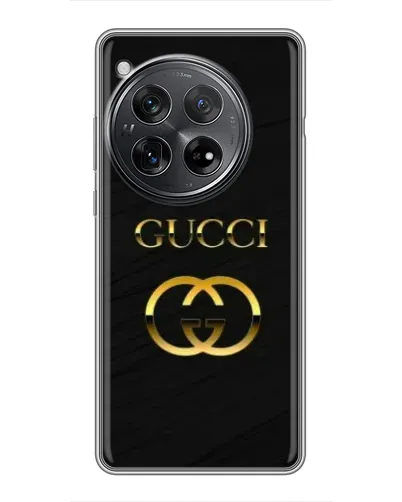 Чехол для Xiaomi Redmi K80 Pro с картинкой «Золотой логотип Gucci»