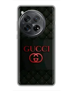 Чехол для Xiaomi Redmi K80 Pro с картинкой «Gucci — стеганый черный»
