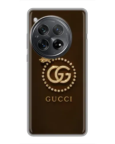Чехол для Xiaomi Redmi K80 Pro с картинкой «Gucci — золотая бабочка»