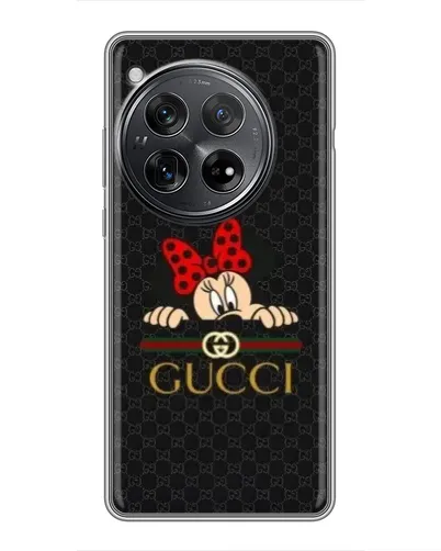Чехол для Xiaomi Redmi K80 Pro с картинкой «Минни Маус Gucci — черный»