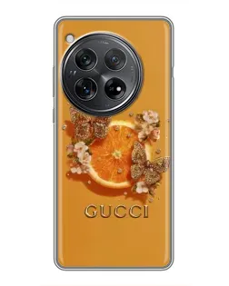 Чехол для Xiaomi Redmi K80 Pro с картинкой «Gucci — золотые бабочки» Чехол для Xiaomi Redmi K80 Pro с картинкой «Gucci — золотые бабочки»