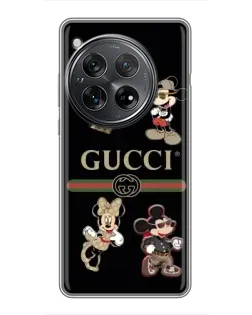 Чехол для Xiaomi Redmi K80 Pro с картинкой «Gucci — герои Disney и монограмма» Чехол для Xiaomi Redmi K80 Pro с картинкой «Gucci — герои Disney и монограмма»
