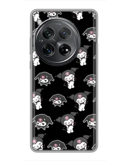 Чехол для Xiaomi Redmi K80 Pro с картинкой «Черный паттерн Kuromi»