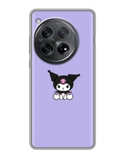 Чехол для Xiaomi Redmi K80 Pro с картинкой «Kuromi — фиолетовый минимализм»