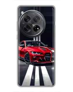 Чехол для Xiaomi Redmi K80 Pro с картинкой «Красная BMW на дороге»