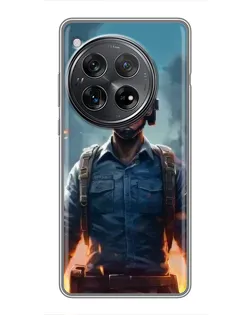Чехол для Xiaomi Redmi K80 Pro с картинкой «PUBG — реалистичный герой»