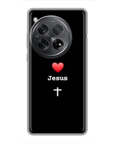 Чехол для Xiaomi Redmi K80 Pro с картинкой «Сердце - Jesus»