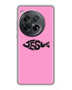 Чехол для Xiaomi Redmi K80 Pro с картинкой «Розовый символ  Jesus»