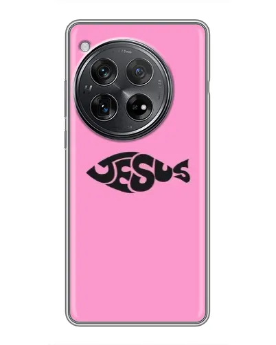 Чехол для Xiaomi Redmi K80 Pro с картинкой «Розовый символ  Jesus»