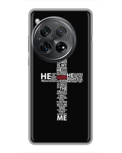 Чехол для Xiaomi Redmi K80 Pro с картинкой «Текстовый крест»
