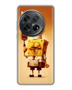 Чехол для Xiaomi Redmi K80 Pro с картинкой «Губка Боб повар»