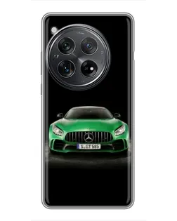 Чехол для Xiaomi Redmi K80 Pro с картинкой «Mercedes — неоновый лого»