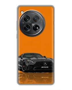 Чехол для Xiaomi Redmi K80 Pro с картинкой «Оранжевый Mercedes AMG»