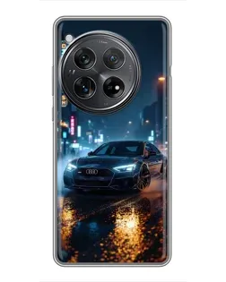 Чехол для Xiaomi Redmi K80 Pro с картинкой «Ночной город и Audi»