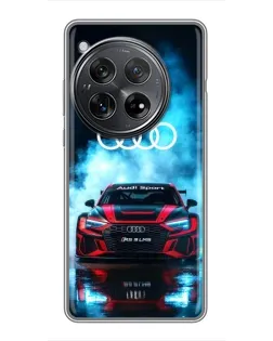 Чехол для Xiaomi Redmi K80 Pro с картинкой «Audi Sport — неон»
