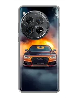 Чехол для Xiaomi Redmi K80 Pro с картинкой «Audi в огненном дыму»
