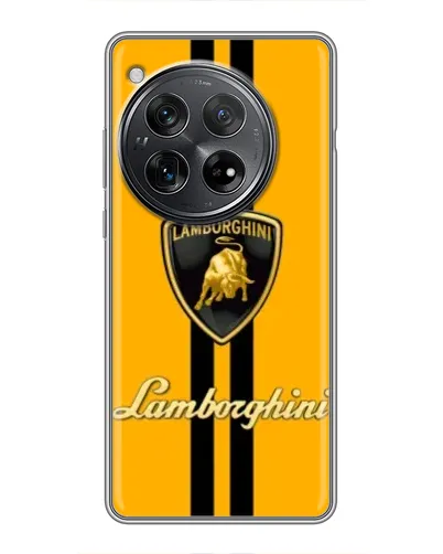 Чехол для Xiaomi Redmi K80 Pro с картинкой «Lamborghini Stripe желтый»