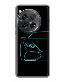 Чехол для Xiaomi Redmi K80 Pro с картинкой «Голубой силуэт Lamborghini» Чехол для Xiaomi Redmi K80 Pro с картинкой «Голубой силуэт Lamborghini»