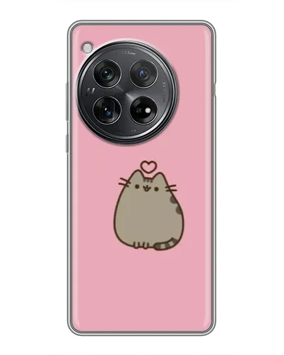 Чохол для Xiaomi Redmi K80 Pro з картинкою «Pusheen серце» Чохол для Xiaomi Redmi K80 Pro з картинкою «Pusheen серце»