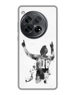 Чехол для Xiaomi Redmi K80 Pro с картинкой «Черно-белый силуэт Месси» Чехол для Xiaomi Redmi K80 Pro с картинкой «Черно-белый силуэт Месси»