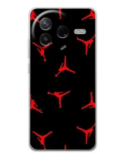 Чехол для Xiaomi Redmi K80 Ultra с картинкой «Jordan Red Pattern»