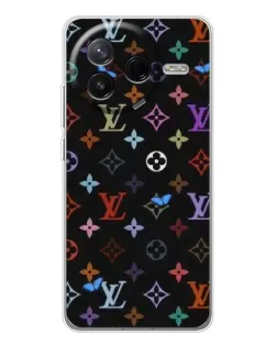 Чехол для Xiaomi Redmi K80 Ultra с картинкой «Цветная монограмма LV»