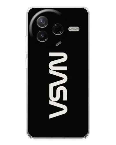 Чехол для Xiaomi Redmi K80 Ultra с картинкой «NASA — вертикальный логотип»