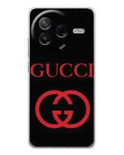 Чехол для Xiaomi Redmi K80 Ultra с картинкой «Gucci — красный логотип»