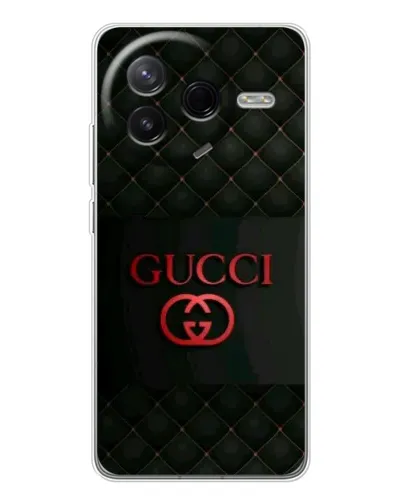 Чехол для Xiaomi Redmi K80 Ultra с картинкой «Gucci — стеганый черный»