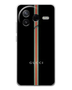 Чехол для Xiaomi Redmi K80 Ultra с картинкой «Gucci — строгая линия»