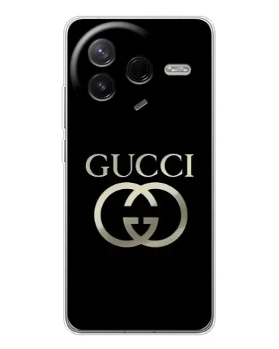 Чехол для Xiaomi Redmi K80 Ultra с картинкой «Gucci — золото на черном» Чехол для Xiaomi Redmi K80 Ultra с картинкой «Gucci — золото на черном»