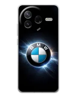 Чехол для Xiaomi Redmi K80 Ultra с картинкой «BMW — неоновое сияние»