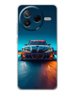 Чехол для Xiaomi Redmi K80 Ultra с картинкой «BMW — огни неона»
