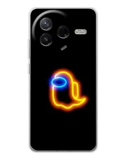 Чехол для Xiaomi Redmi K80 Ultra с картинкой «Among Us неоновое сияние»