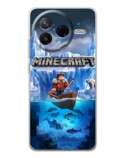 Чехол для Xiaomi Redmi K80 Ultra с картинкой «Minecraft ледяной мир» Чехол для Xiaomi Redmi K80 Ultra с картинкой «Minecraft ледяной мир»