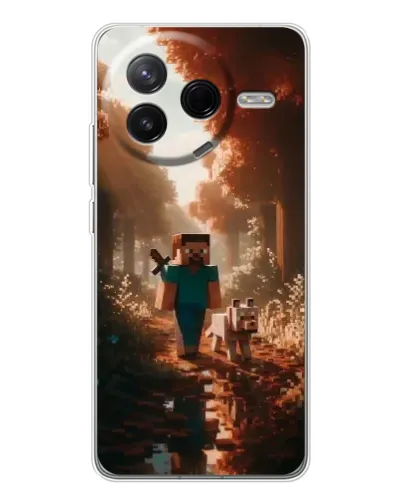 Чехол для Xiaomi Redmi K80 Ultra с картинкой «Стив в лесу» Чехол для Xiaomi Redmi K80 Ultra с картинкой «Стив в лесу»