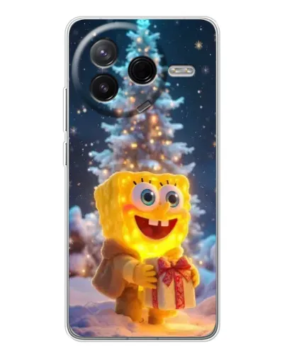 Чехол для Xiaomi Redmi K80 Ultra с картинкой «Рождественский Спанч Боб» Чехол для Xiaomi Redmi K80 Ultra с картинкой «Рождественский Спанч Боб»
