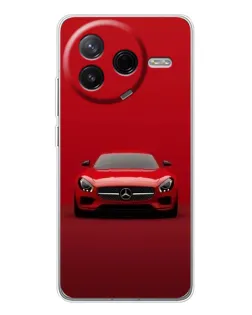 Чехол для Xiaomi Redmi K80 Ultra с картинкой «Красный Mercedes AMG»