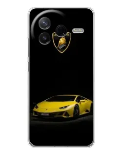 Чехол для Xiaomi Redmi K80 Ultra с картинкой «Lamborghini желтый акцент»