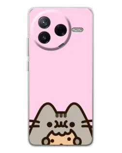 Чехол для Xiaomi Redmi K80 Ultra с картинкой «Pusheen и печенье»