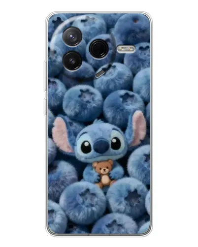 Чехол для Xiaomi Redmi K80 Ultra с картинкой «Стич и голубика»