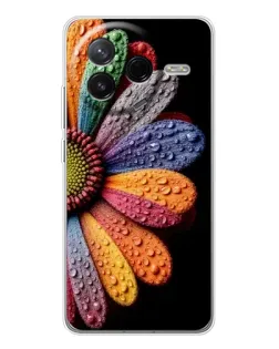 Чехол для Xiaomi Redmi K80 Ultra с картинкой «Радужный цветок»