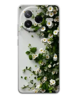 Чехол для Xiaomi Redmi K80 Ultra с картинкой «Ветка мелких белых цветов»