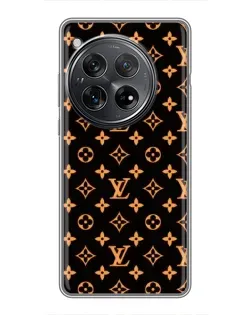 Чехол для Xiaomi Redmi K80 с картинкой «Золотая монограмма LV»