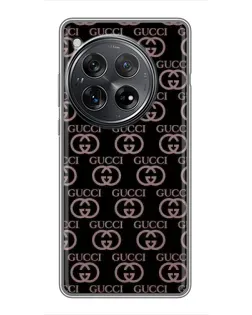 Чехол для Xiaomi Redmi K80 с картинкой «Классическая монограмма Gucci»