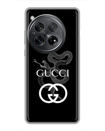 Чехол для Xiaomi Redmi K80 с картинкой «Gucci — серебряная змея»