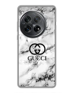 Чехол для Xiaomi Redmi K80 с картинкой «Gucci — мраморный шик»