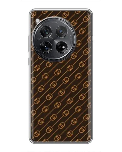 Чехол для Xiaomi Redmi K80 с картинкой «Gucci — золотые диагонали»